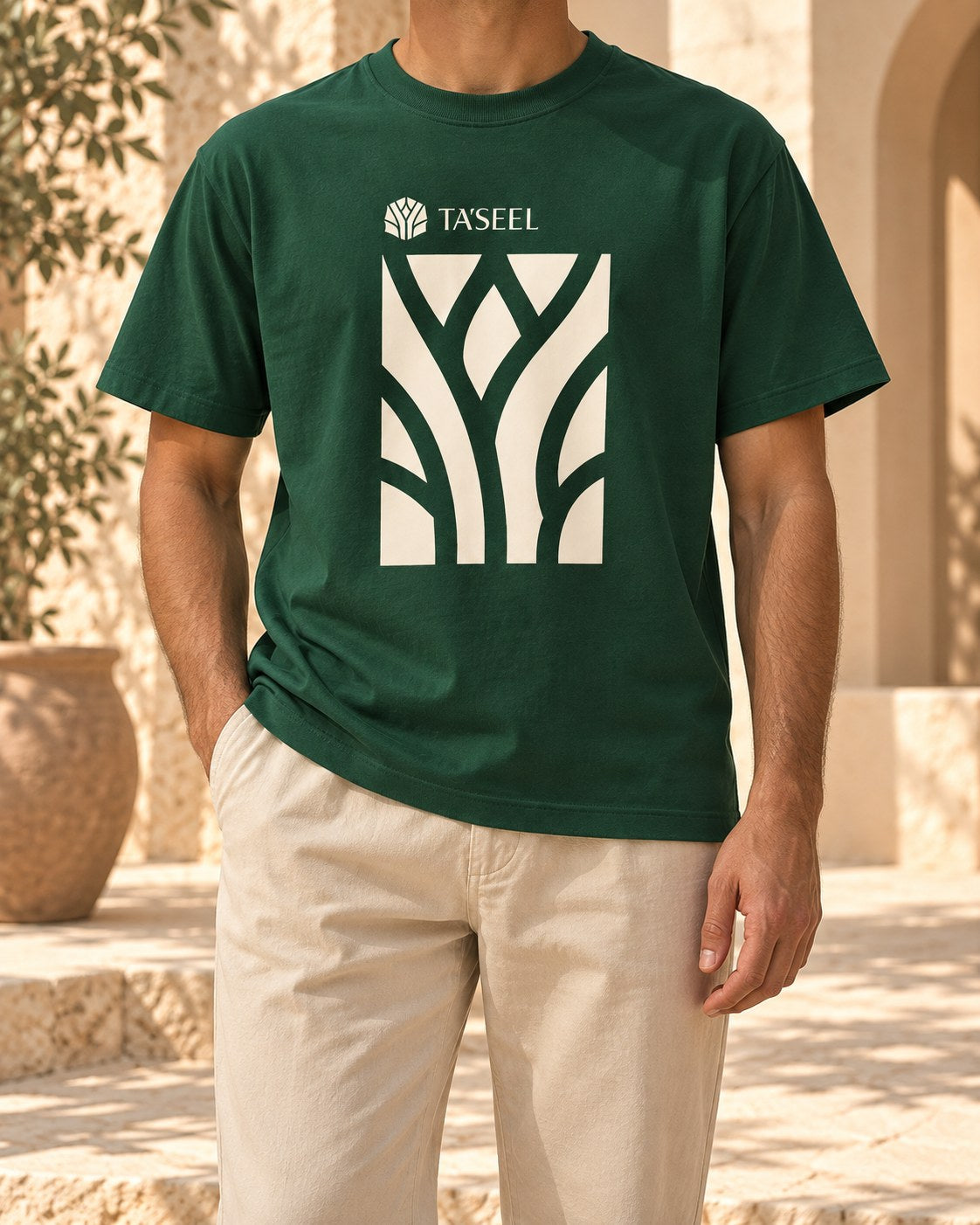 Lattice T-shirt worn – Growth