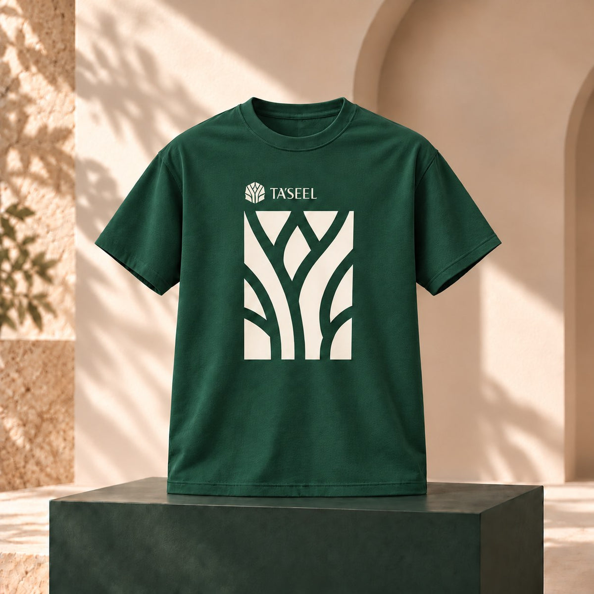 Lattice T-shirt in Pine