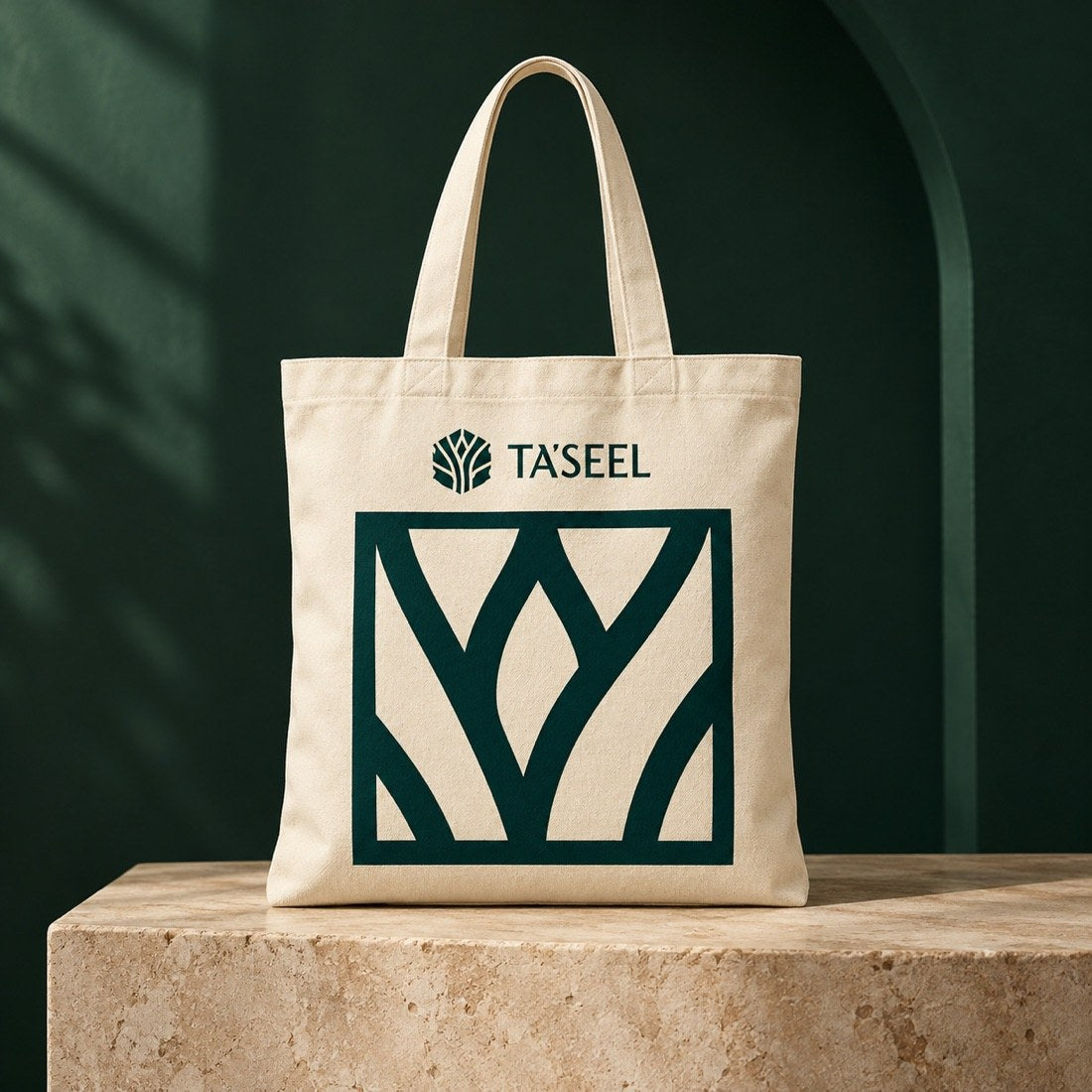 Lattice Tote in Natural