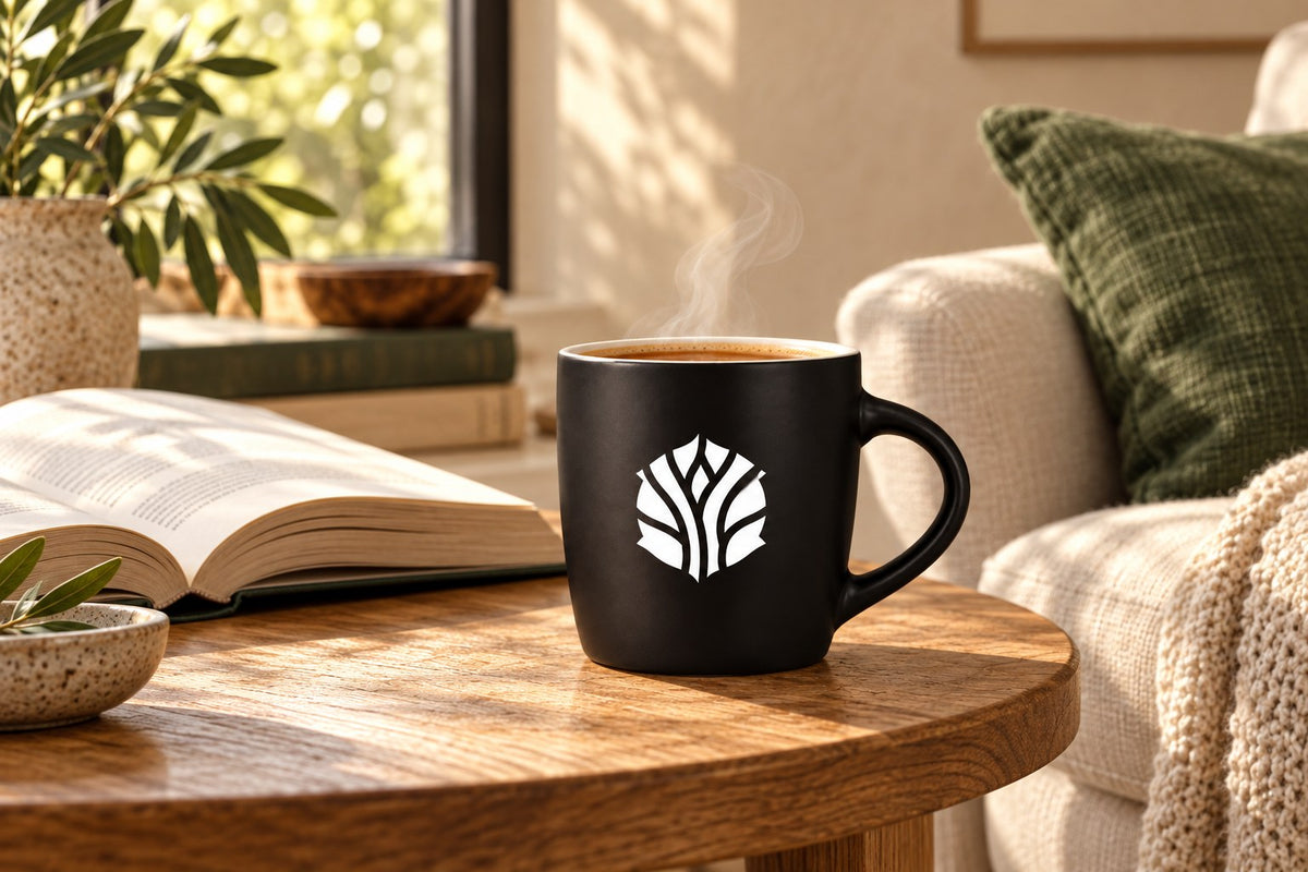 Tea Mug on a wooden table