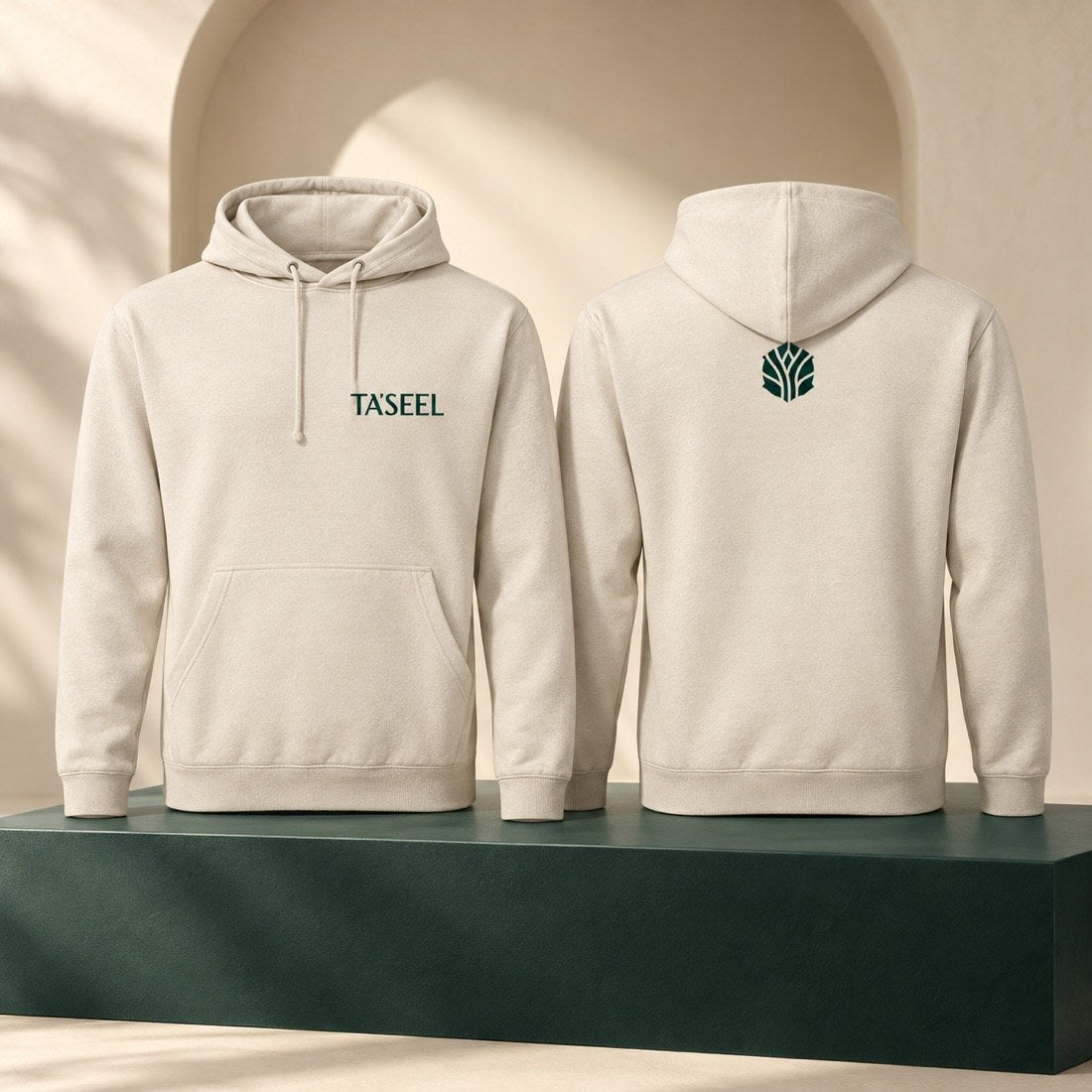 Wordmark Hoodie in Sand